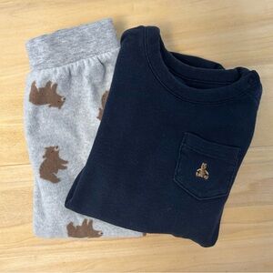 Baby Gap Bear shirt & Carter’s Gray Bear Cozy Pants